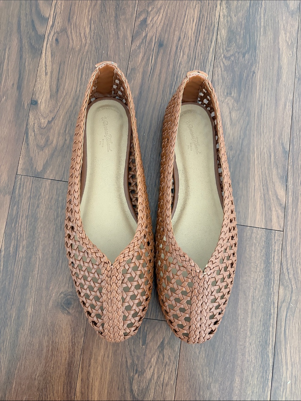 Universal Thread Woven Flats - Cognac Brown